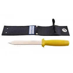 17cm Victory Green River Dive Knife & NEW Rubber Flexible Knife Sheath