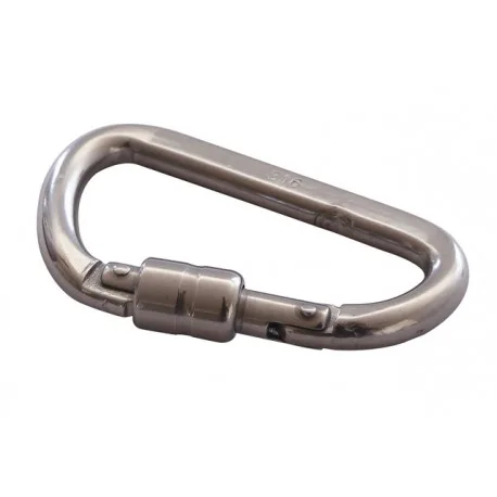 Spring self locking stainless steel 80mm carabiner carabinas.jpg