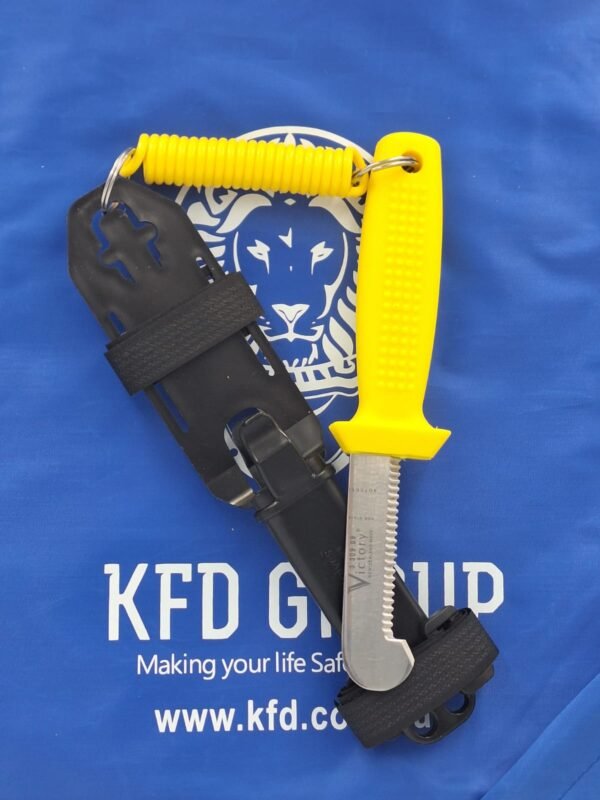 Safety Rescue Knife 9 cm complete with sheath and lanyard