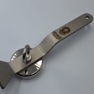 “KFD 165kg commercial neodymium diving magnet with stainless steel handle and scraper”